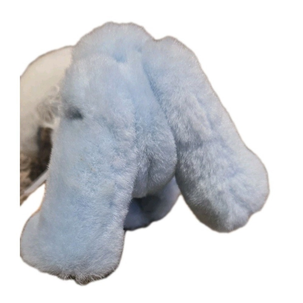 Robert Raikes Wood Face Bunny Rabbit Plush Daniel Stuffed Animal Basket No Egg - Picture 8 of 16